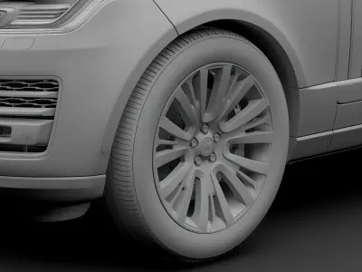 Range Rover SV Autobiography 2018 wheel 3D model