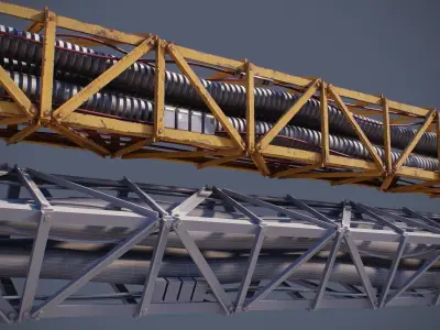 Sci-Fi Kit Free 08 Tubes Cables-PBR Free low-poly 3D model