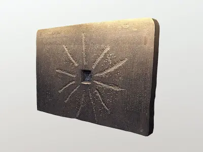 Shabaka Stone - Ancient Egypt Low-poly 3D model