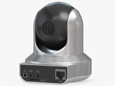 Web Camera 5 Silver 3D model