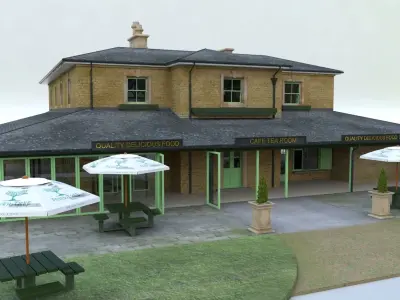 A Multi Purpose Restaurant 3D model