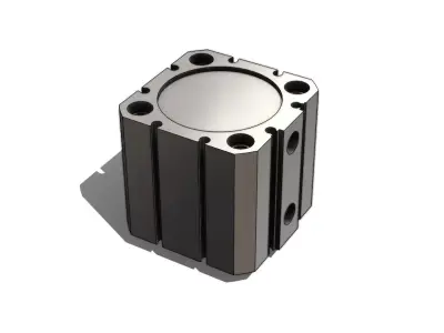 Cilindro Pneumatico SMC C55B50 15 Pneumatic Cylinder 3D model