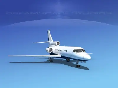 Dassault Falcon 900 V05 3D model