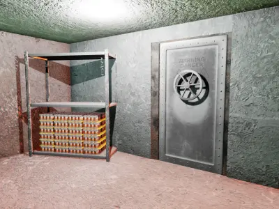 Armored Doors Free 3D model