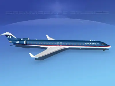 Bombardier CRJ1000 Redding Air Express 3D model