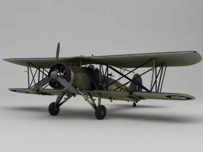 Swordfish MK1 1934 3D model