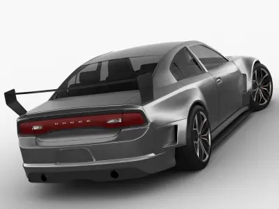 DODGE CHARGER 2012 3D Model Free low-poly 3D model