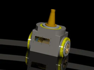 90 Degree Attachment For HMM Free 3D model
