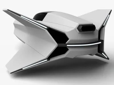 Racing Spaceship Regulus 3D model