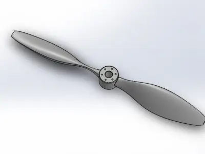 Chess Piece and Aircraft propeller 3D model