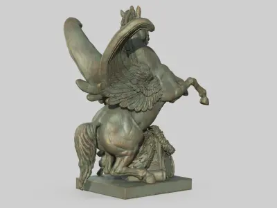 Renown Holding Back Pegasus 3D model purchase