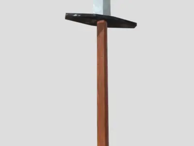 Simple Long Sword Free low-poly 3D model