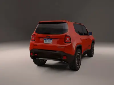 Jeep Renegade 2016 4X4 Low-poly 3D model