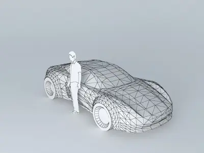 NEG super car template Free 3D model