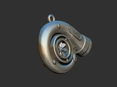 Turbo Pendant 3D print model