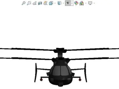 Sikorsky S97 Raider helicopter 3D model