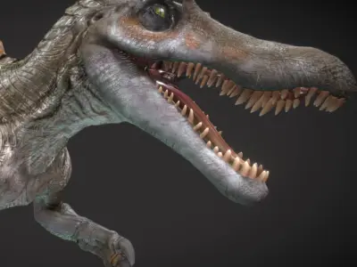 Spinosaurus Hybrid Low-poly 3D model
