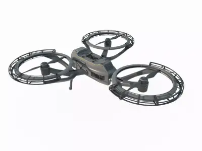 Unused sci-fi drone 3D model