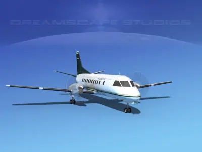 SAAB SF340 Cal Island Air 3D model