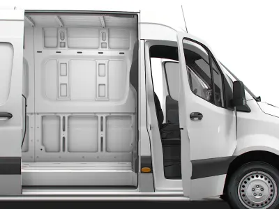 Freightliner Sprinter L3H2 RWD HQ Interior 2024 3D model