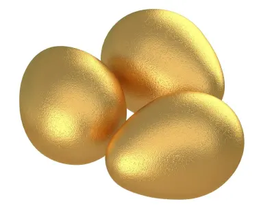 Eggs Gold 3D model