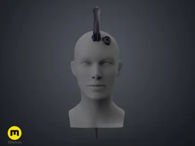 Kerrigan Hair and Horns - StarCraft 3D print model