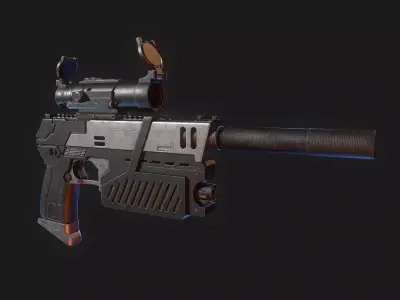 The Lawgiver Judge Dredd 3D model