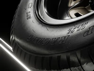 Dunlop 271 CR65 600L 15 R7 Revamped 3D model