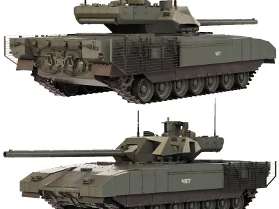 Tank T-14 Armata 2021 3D model