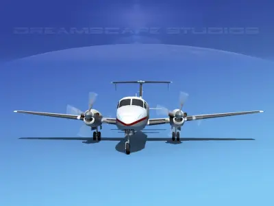 Beechcraft B1900C V01 3D model