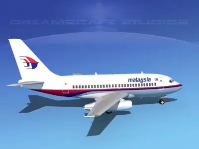 Boeing 737-100 Malaysia 3D model