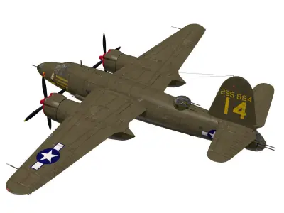 Martin B-26 Marauder 3D model