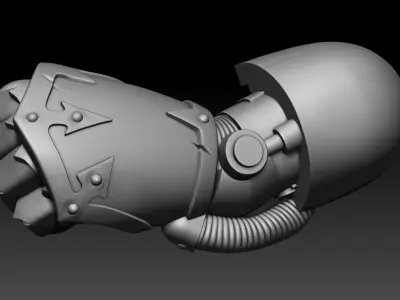 6 POWER HANDS 3D print model
