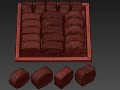 Sushi Set 3D model