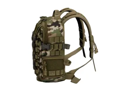 Military Tactical Backpack Combat Gear Bag 3D model