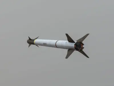 AIM-9X Sidewinder Low-poly 3D model