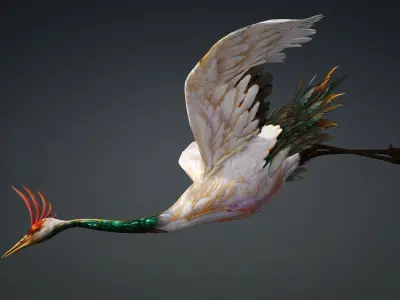 Crane Bird-B1 3D model