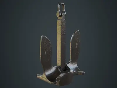 Anchor 1A Low-poly 3D model