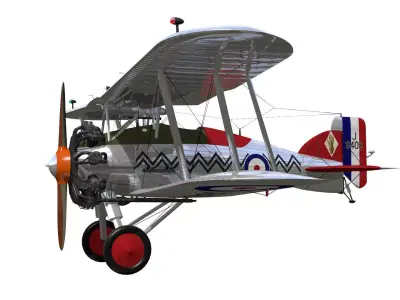 Gloster Gamecock 3D model