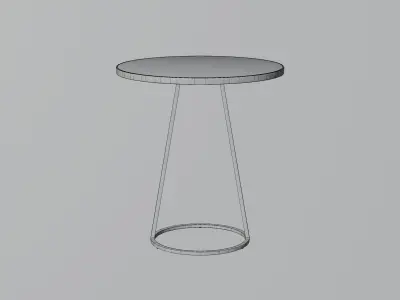 Free Modern Black Table Free low-poly 3D model