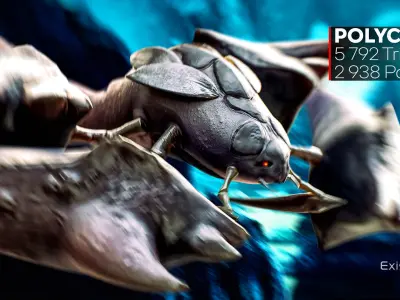 Crayfish Spider Crab - fish ocean predator crustacea model - 12 Low-poly 3D model