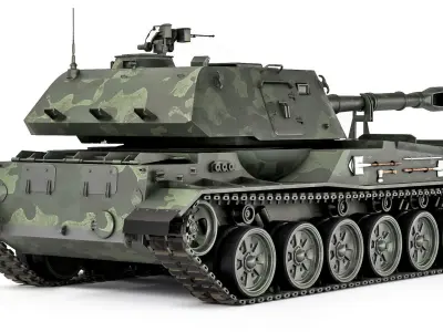 SPH 2S3 Akatsia 1980 3D model