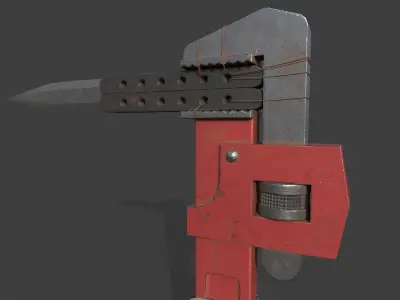Wrench Weapon LowPoly Low-poly 3D model