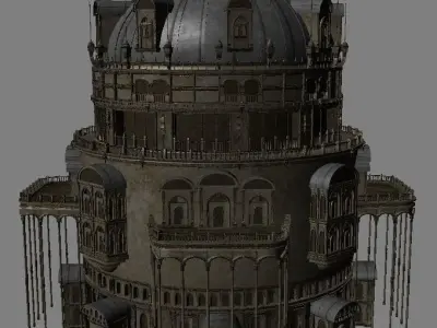 Fantasy tower 3D model
