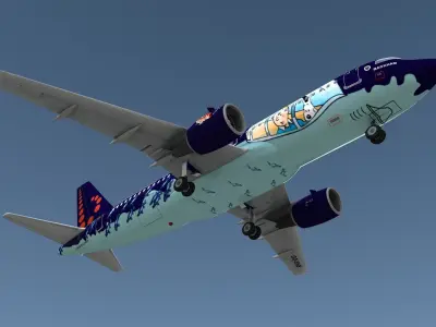 Airbus A320 Brussels Airlines 3D model