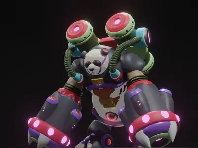 Bamboo Pandamonium 3D model