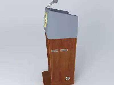 Presidential Blue Goose lectern Free 3D model
