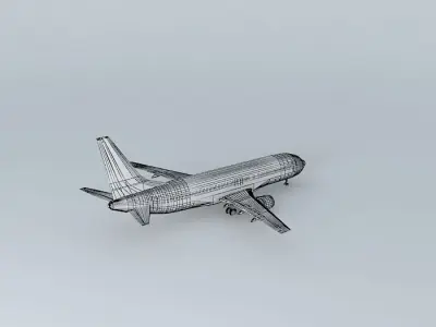 Boeing 737-800 Template Free 3D model