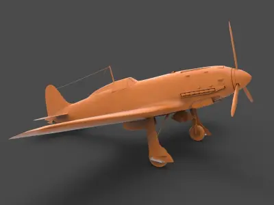 Macchi C205 Veltro 3D print model