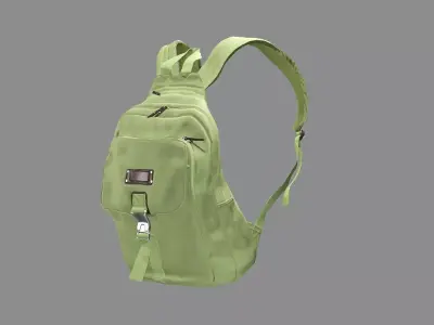 Backpack Camping Handle bag 15 Low-Poly 3D Model Low-poly 3D model